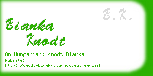 bianka knodt business card